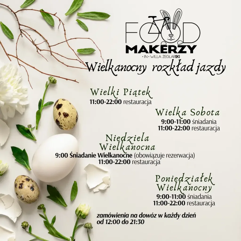 Godziny otwarcia restauracji w Wielkanoc Kluszkowce